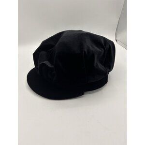 Ben Berger Luxury Collection Black Faux Fur Newsboy Hat OS